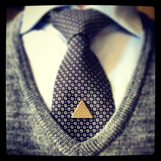 "The Silver Conversation Starter" Magnetic Tie Clip / Pin